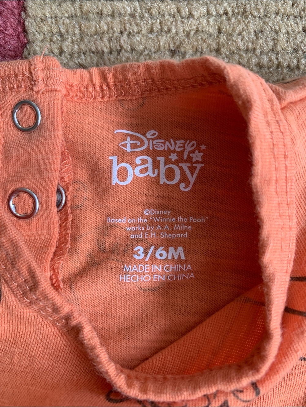 3/6M Winnie the Pooh Disney Baby Romper and Onesie Set - Picture 3 of 11